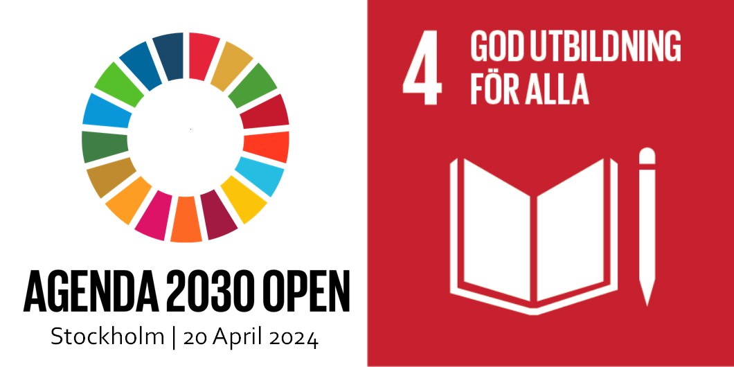 Värdar för mål 4 “God utbildning för alla” under Agenda 2030 Open